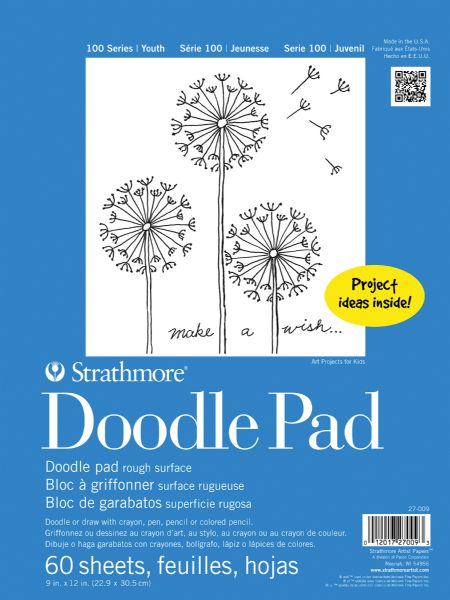 9" x 12" Tape Bound Doodle Pad