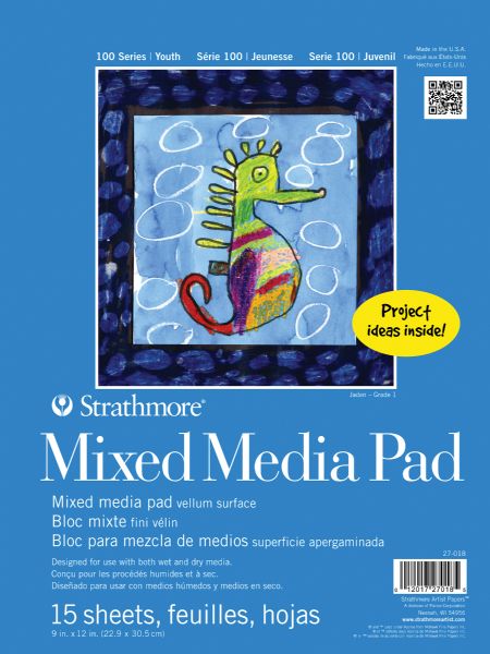 9" x 12" Tape Bound Mix Media Pad