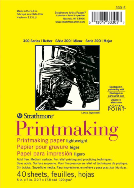 5" x 7" Lightweight Printmaking Paper Pad