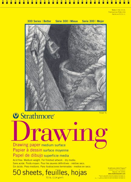 14" x 17" Wire Bound Drawing Pad 25 Sheets