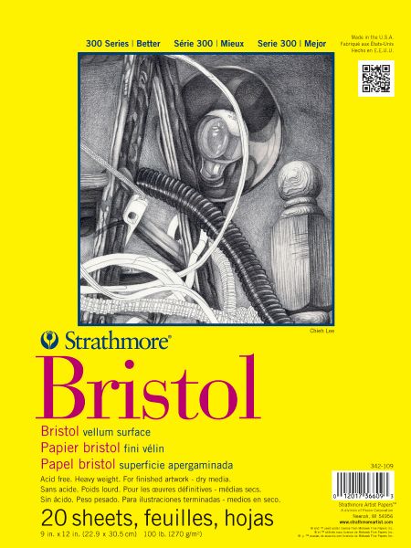 9" x 12" Vellum Tape Bound Bristol Pad