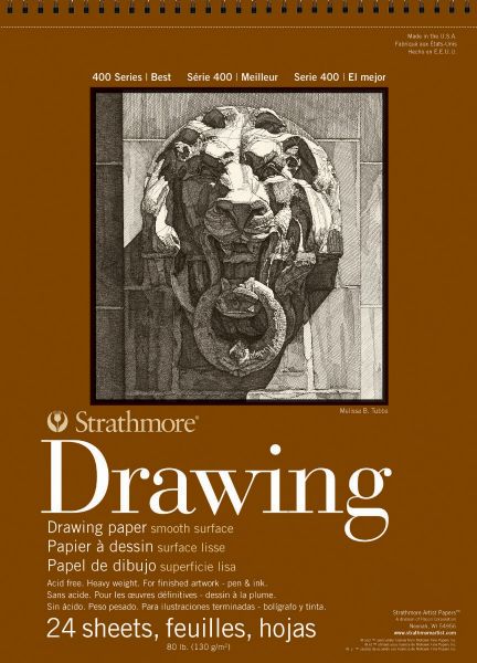 18" x 24" Smooth Surface Wire Bound Drawing Pad
