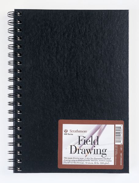 7" x 10" Cream Wire Bound Field Drawing Book