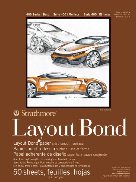 11" x 14" Glue Bound Layout Bond Pad