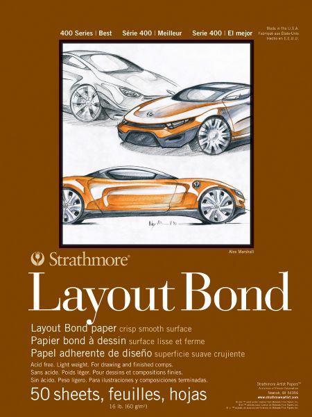 14" x 17" Glue Bound Layout Bond Pad