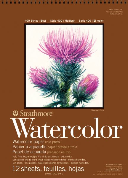 15" x 22" Cold Press Wire Bound Watercolor Pad