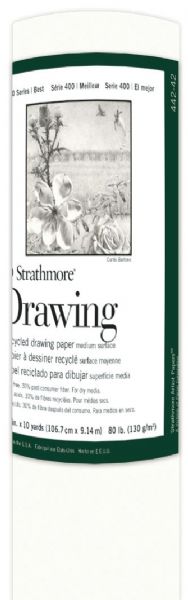 42" x 10 Yard Recycled Drawing Paper Roll
