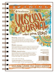 5.5&quot; x 8&quot; Medium Surface Wire Bound Drawing Book