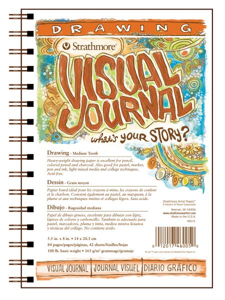 5.5" x 8" Medium Surface Wire Bound Drawing Book