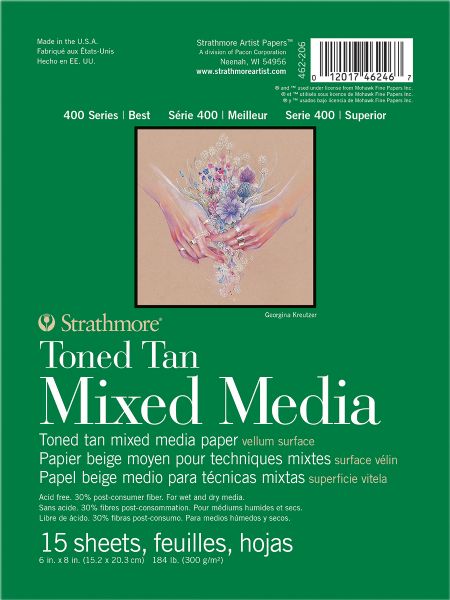 Tan Mixed Media Pad 6" x 8"
