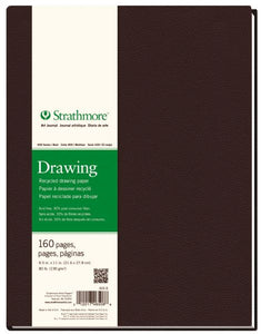 8 1/2&quot; x 11&quot; Sewn Bound Recycled Drawing Art Journal