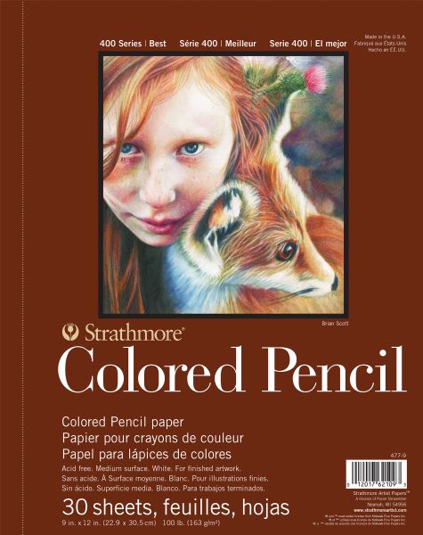 9" x 12" Wire Bound Colored Pencil Pad
