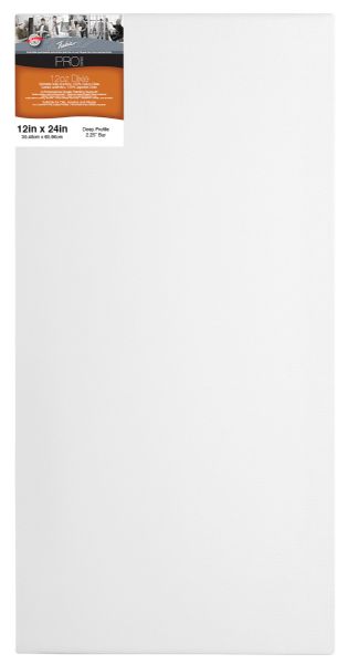 12 x 24 Stretched Canvas Deep Bar 2-1/4"