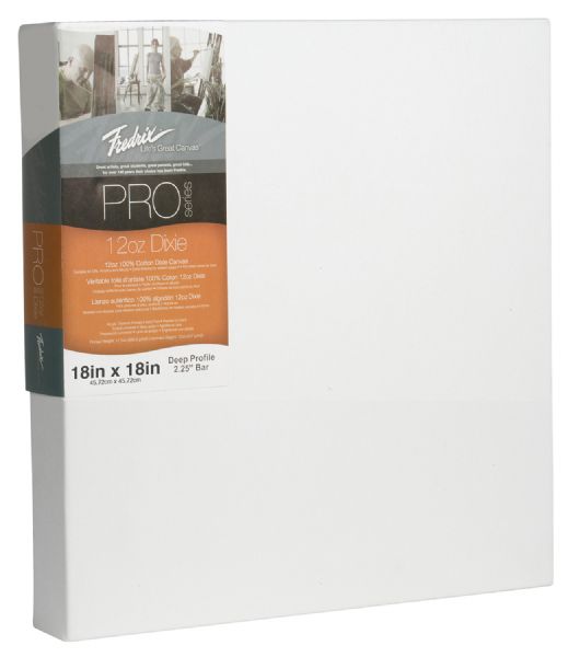 18 x 18 Stretched Canvas Deep Bar 2-1/4"