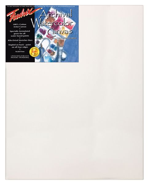 16 x 20 Watercolor Stretched Canvas