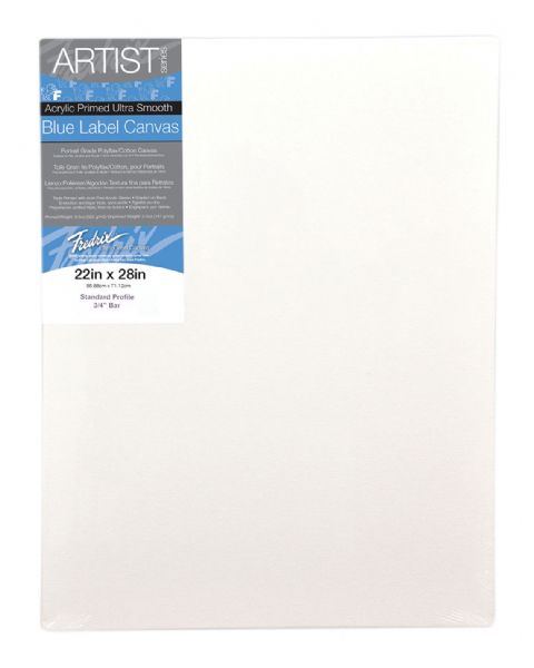 22" x 28" Blue Label Ultra Smooth Stretched Canvas