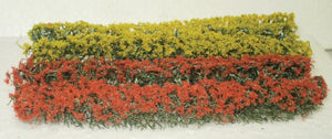 Architectural Model Red & Yellow Flowering Hedges