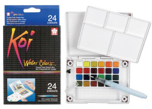 Watercolor Paint Pocket Field Sketch 24-Color Set