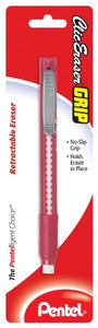 Retractable Erasers Red